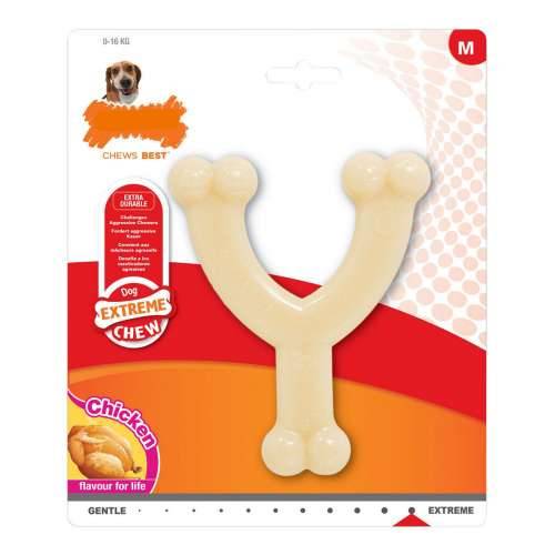 Grickalo za pse Nylabone Extreme Chew Wishbone Veličina M Kokoš Najlon Cijena