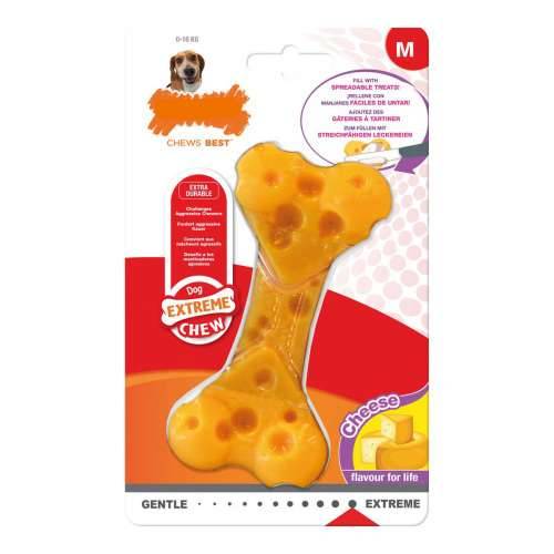 Grickalo za pse Nylabone Dura Chew Sir Veličina M Najlon Cijena