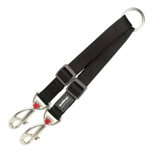 Vodilica za 2 psa Red Dingo Crna black (1.5 x 20-26.5 cm) (1,5 x 20-26,5 cm) Cijena