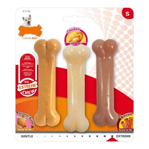 Grickalo za pse Nylabone Extreme Chew Value Pack Bacon Maslac od kikirikija Veličina S Kokoš Najlon (3 pcs) Cijena