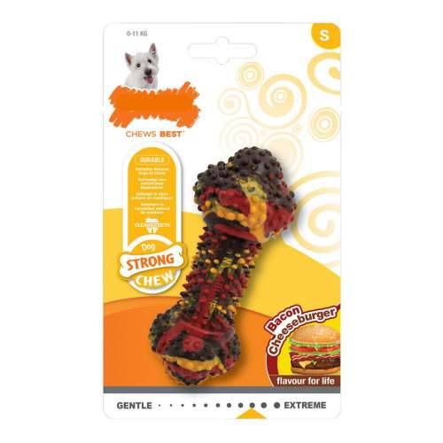 Grickalo za pse Nylabone Strong Chew Bacon Sir Pljeskavica Guma Veličina S Cijena
