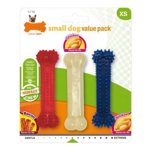 Grickalo za pse Nylabone Value Pack Bacon Veličina S Kokoš termoplastika (3 pcs) Cijena