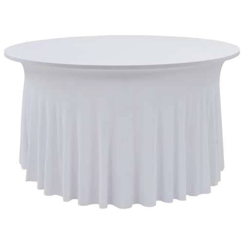Rastezljive navlake za stol 2 kom duge 180 x 74 cm bijele