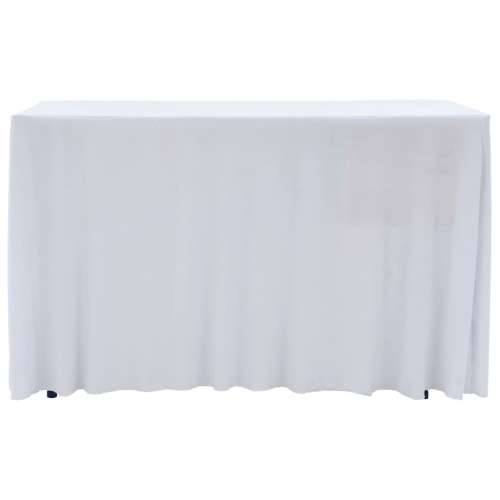 Rastezljive navlake za stol 2 kom duge 183 x 76 x 74 cm bijele Cijena