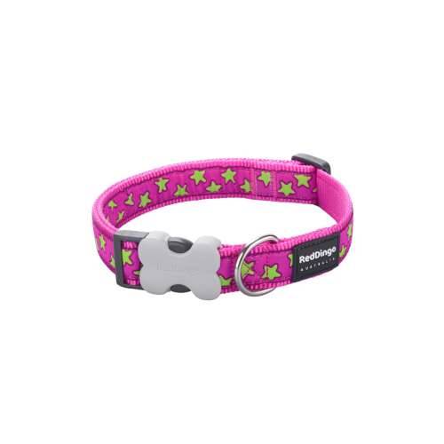 Ogrlica za pse Red Dingo STYLE STARS LIME ON HOT PINK 41-63 cm Cijena