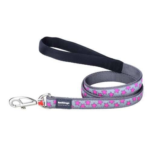 Povodac za pse Red Dingo STYLE HOT PINK ON COOL GREY 15mm x 120 cm Cijena