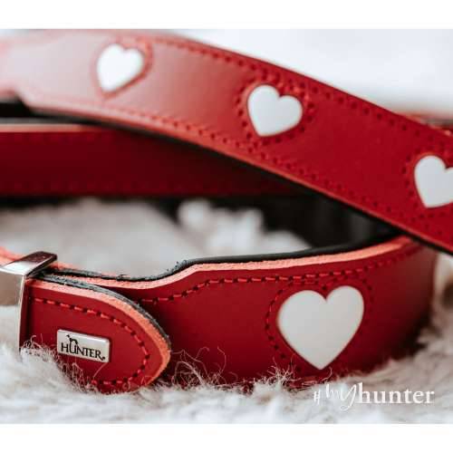Ogrlica za pse Hunter Love M/L 47-54 cm Crvena Cijena