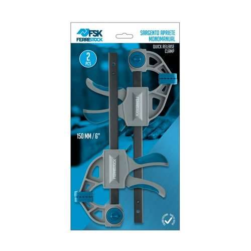 Jednoručna stezaljka Ferrestock Čelik Plastika (2 pcs) Cijena