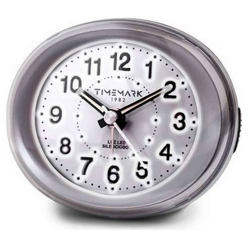 Analogna Budilica Timemark Srebrna LED Svjetlo Tih Snooze Noćni način 9 x 9 x 5,5 cm (9 x 9 x 5,5 cm) Cijena