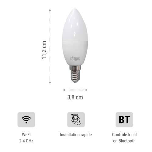 LED Žarulja Svijeća Konyks e14 Bijela Cijena