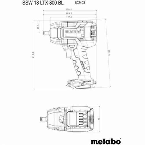 za uvrtanje Metabo SSW 18 LTX 800 Cijena