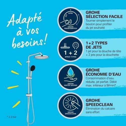Stup za tuširanje Grohe Vitalio Start System 250 Plastika Cijena