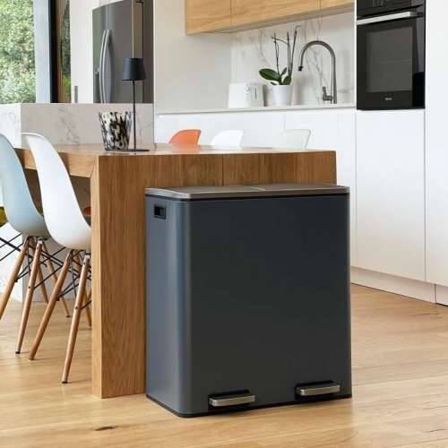 Kanta za smeće Kitchen Move Siva Nehrđajući Čelik 60 L Cijena