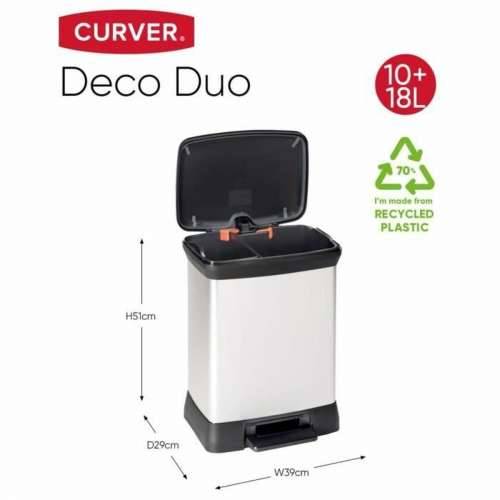 Kanta za Smeće za Recikliranje Curver Duo Déco Srebrna 10 L 18 L Cijena