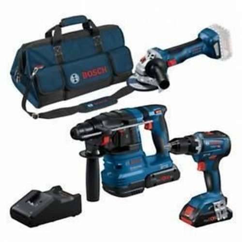Set bušilice i pribor BOSCH GSR 18V-55 + GWS 18V-7 + GBH 18V-22 Cijena