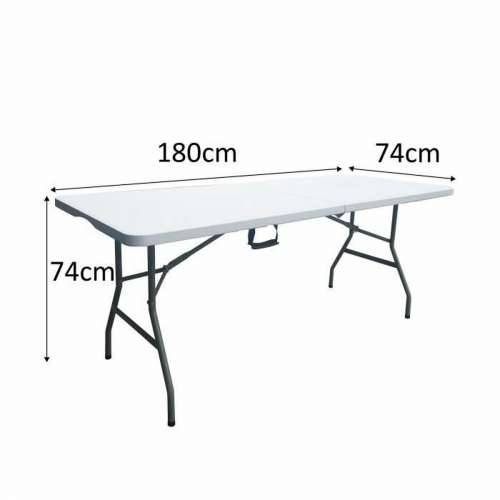Sklopivi stol Metal Plastika 180 x 75 x 74 cm Cijena