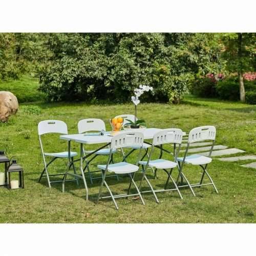 Sklopivi stol Metal Plastika 180 x 75 x 74 cm Cijena