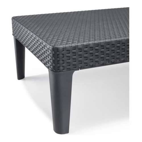 Pludmales guļamkrēsls Allibert Jaipur Tamno sivo 187 x 58 x 29 cm Cijena