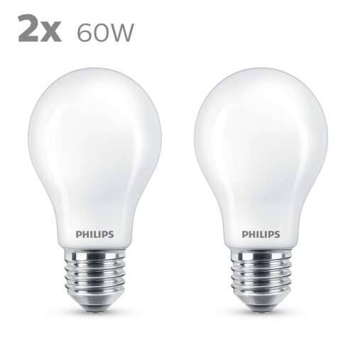 LED žarulja Philips Classic Standard 60 W Bijela E E27 (2700 K) (2 kom.) Cijena