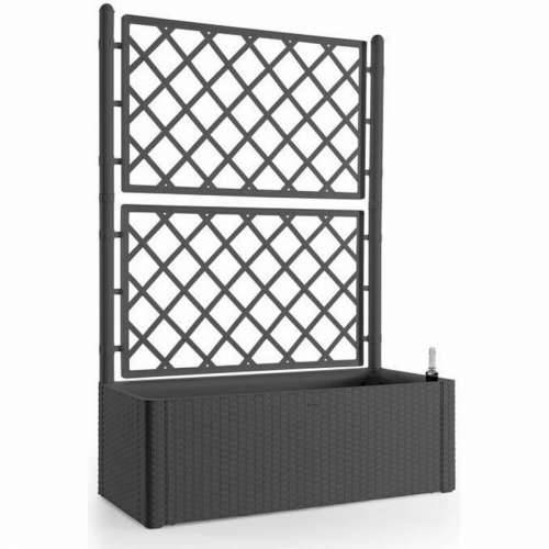 Žardinjera sa samozalijevanjem Stefanplast Natural Deluxe Pravokutno Antracitna 100 x 43 x 142 cm Cijena