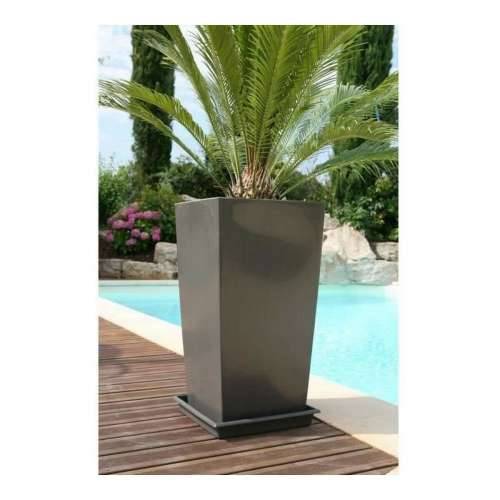 Tegla za biljke Riviera Nuance Siva Kvadratno 29 x 29 x 52 cm 29 x 29 cm Cijena