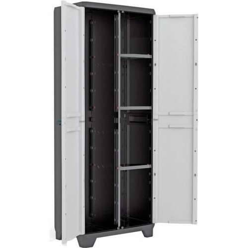 Polica KIS 9726000 0616 02 Crna/Siva Smola Plastika 68 x 39 x 173 cm Cijena