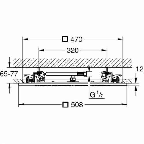 Glava tuša Grohe   Metal Nehrđajući Čelik 50,8 cm Cijena