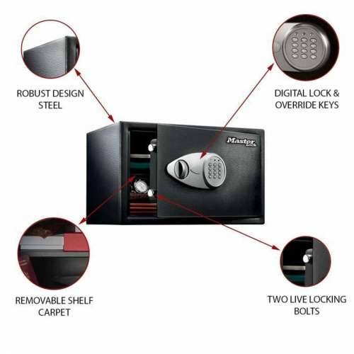 Sef Master Lock Crna Crna/Siva Čelik Cijena