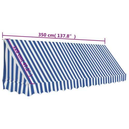 Bistro tenda 350 x 120 cm plavo-bijela Cijena