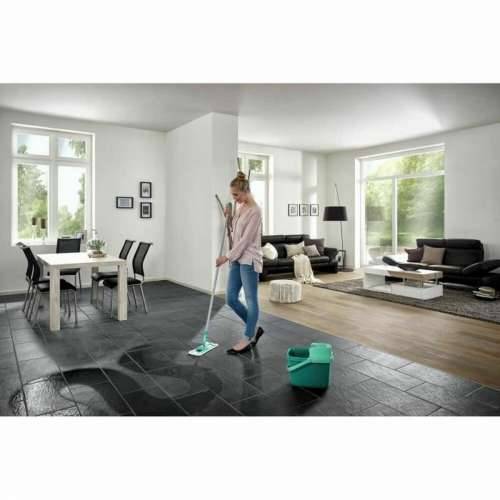 Mop with Bucket Leifheit Combi Clean M Zelena Metal Plastika Cijena