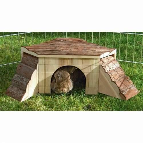 Minijaturna kuća Kerbl glodavci 37 x 37 x 16 cm Smeđa Drvo Cijena