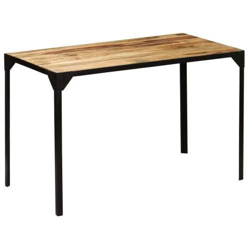 Blagovaonski stol od masivnog grubog drva manga i čelika 120 cm Cijena