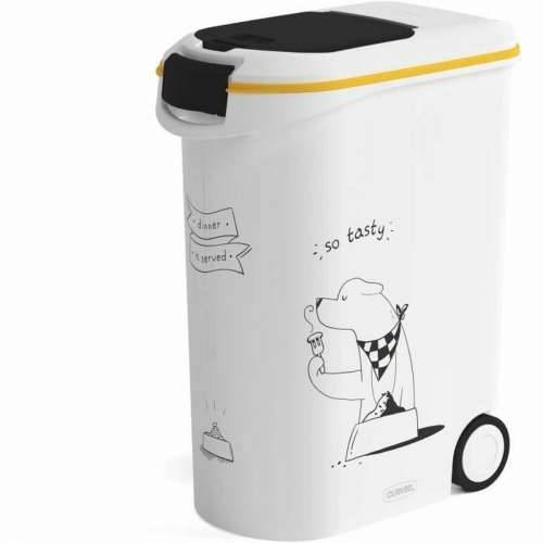 Pet food canister Curver 794096 S kotačima Bijela Plastika 20 kg 54 L 49,3 x 27,8 x 60,5 cm Cijena