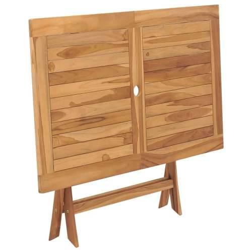Sklopivi vrtni stol od tikovine 120 x 70 x 75 cm - Smeđa 1 Cijena