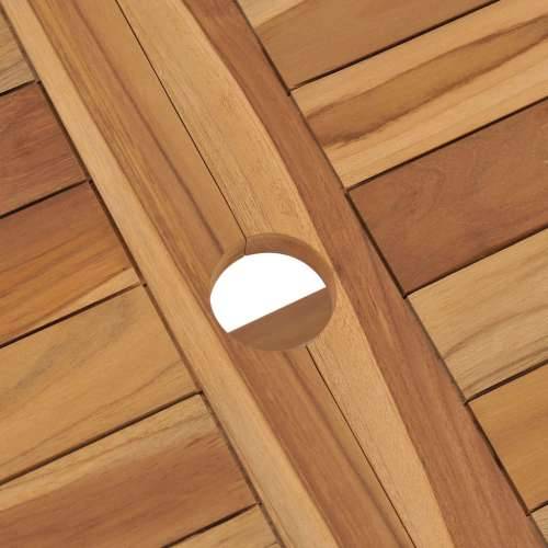 Sklopivi vrtni stol od tikovine 120 x 70 x 75 cm - Smeđa 1 Cijena