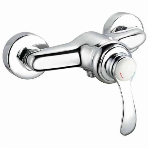 Slavina s jednom ručkom Rousseau Byron Siva Chrome Metal Mesing 15 cm Tuš Cijena