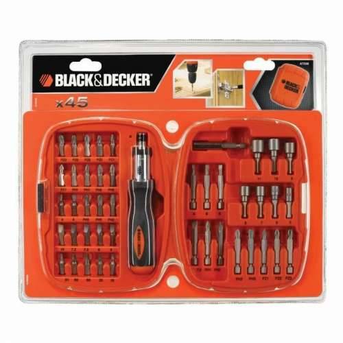 Set vrhova odvijača Black & Decker A7039 -XJ 45 Dijelovi Hex Phillips Pozidriv Torx Cijena