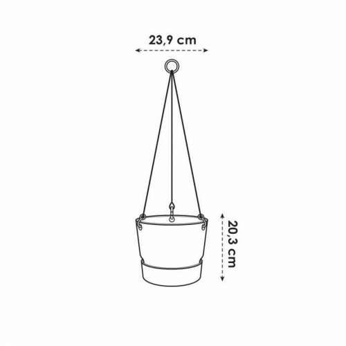 Viseća sadilica Elho Greenville Bijela Plastika Ø 23,9 x 20,3 cm Cijena