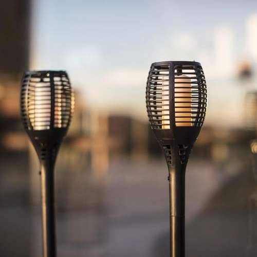 Set vrtnih solarnih baklji Lumi Garden Maity Sun Mini Crna Plastika 70 cm (2 kom.) Cijena