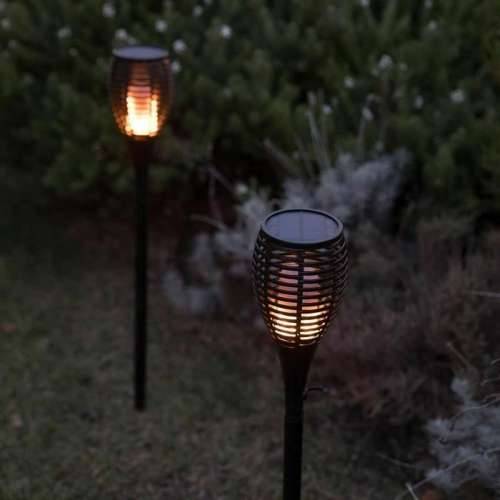 Set vrtnih solarnih baklji Lumi Garden Maity Sun Mini Crna Plastika 70 cm (2 kom.) Cijena