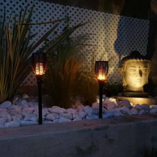 Set vrtnih solarnih baklji Lumi Garden Maity Sun Mini Crna Plastika 70 cm (2 kom.) Cijena