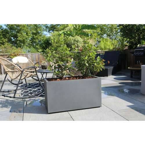 Tegla za biljke Riviera Pravokutno Siva 80 x 40 cm Granit Cijena