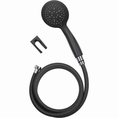 Glava tuša s cijevi za direktan mlaz Rousseau Combiflex Hebe Crna Mat crna PVC ABS 150 cm 5 Položaja Cijena