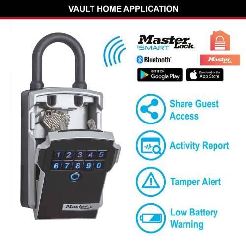 Sef Master Lock 5440EURD ključevi Črna/Srebrna Zinc 18 x 8 x 6 cm (1 kom.) Cijena