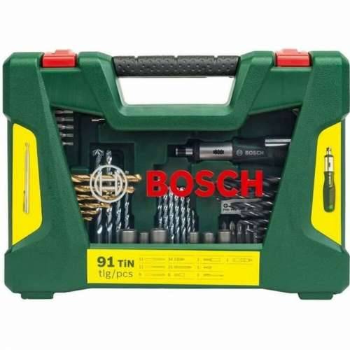 Set bušilica BOSCH 2607017195 Kutija za Pohranu Futrola za prenošenje (91 Dijelovi) Cijena