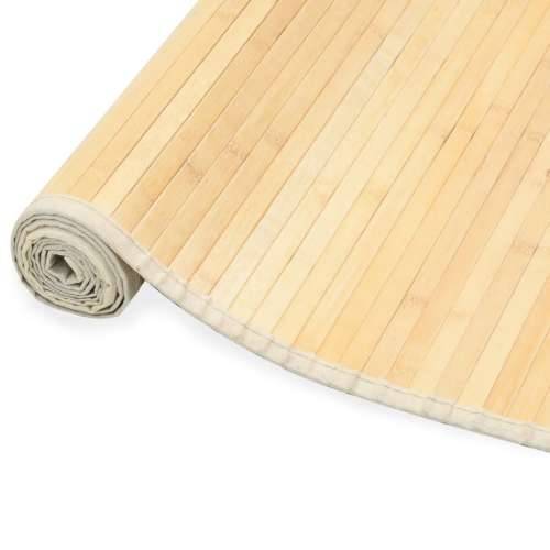 Tepih od bambusa 120 x 180 cm prirodna boja Cijena