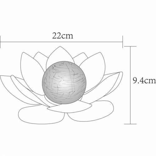 Stolna svjetiljka Galix Waterlily Siva Cijena