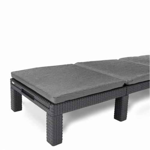 Pludmales guļamkrēsls Allibert by KETER Daytona De Luxe 187 x 58 x 29 cm Siva Cijena