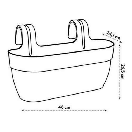 Posuda Elho Antracitna 24 x 46 x 26,5 cm Cijena