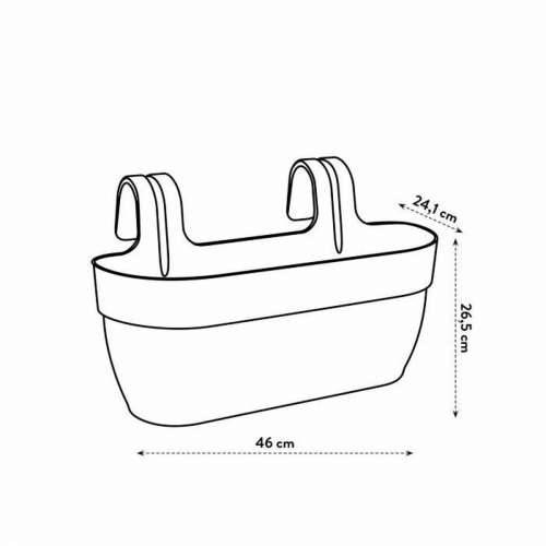 Viseća sadilica Elho Bijela Plastika 24 x 46 x 26,5 cm Cijena